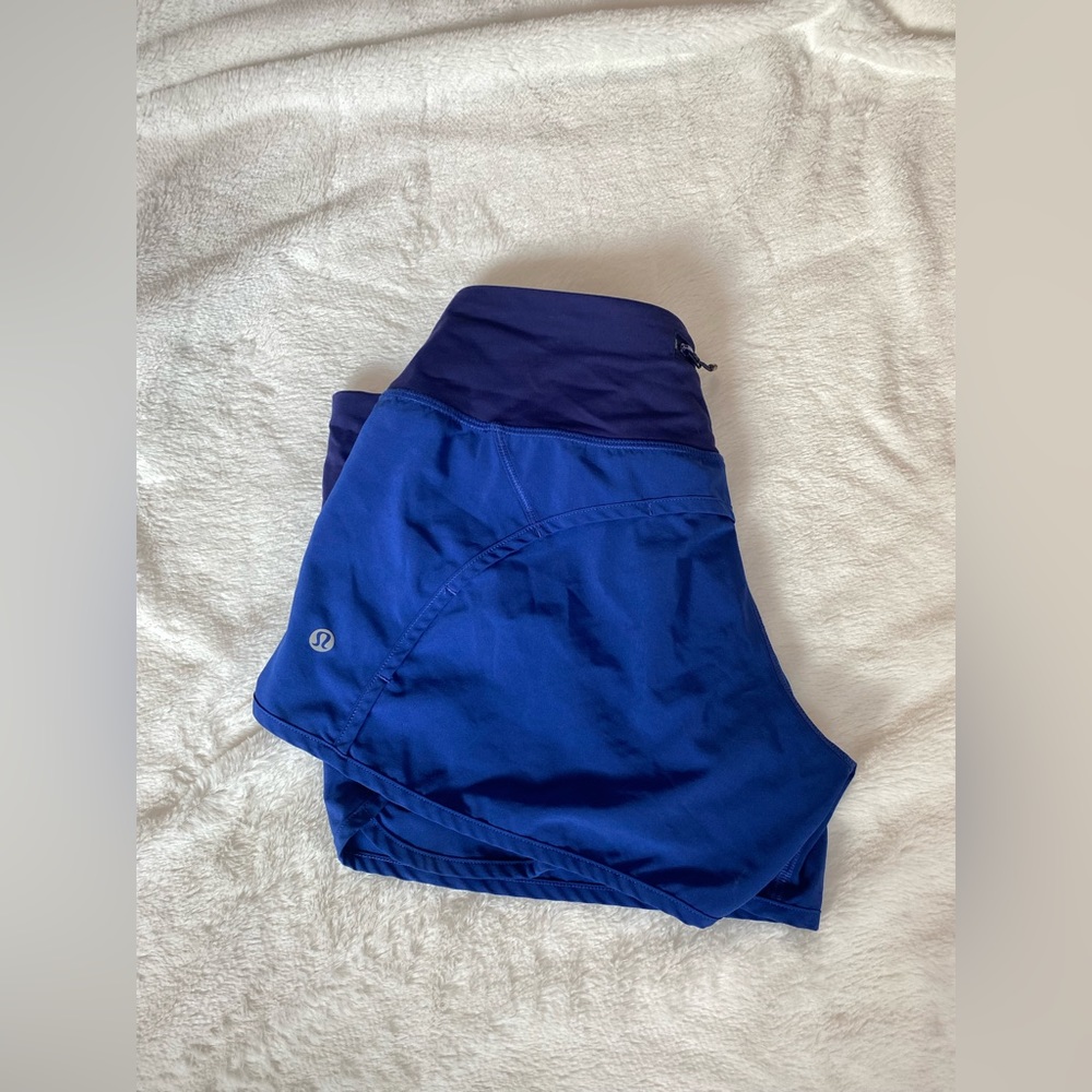 Blue Lululemon athletica shorts